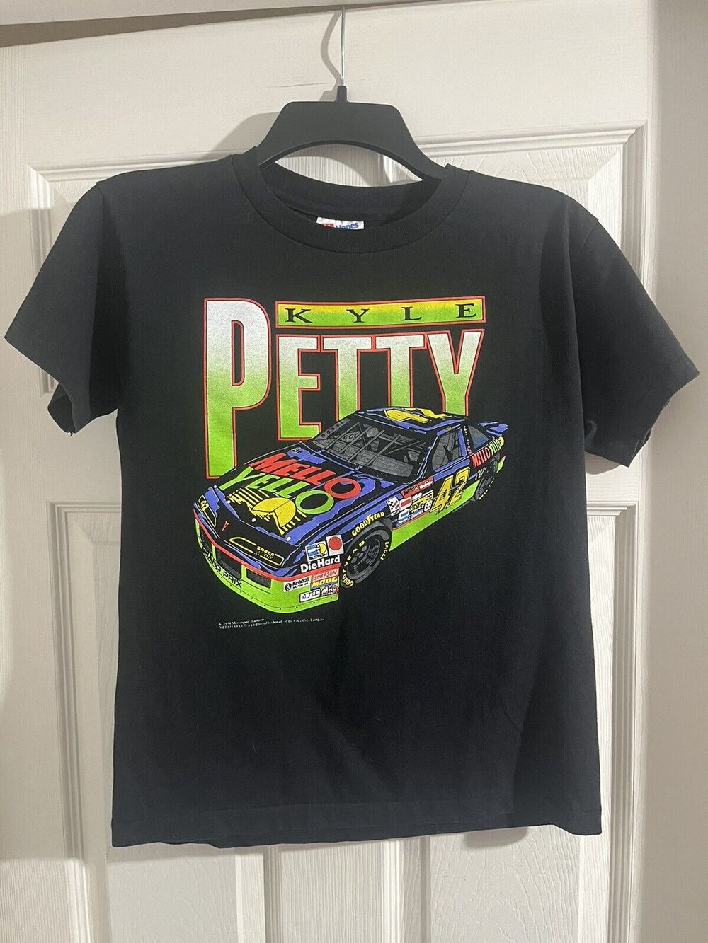 Vintage Kyle Petty Mello Yello Shirt Kids Large NASCAR Racing